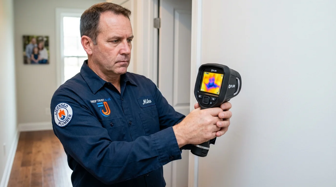 Thermal imaging leak detection by Johns Plumbing LLC in Montello